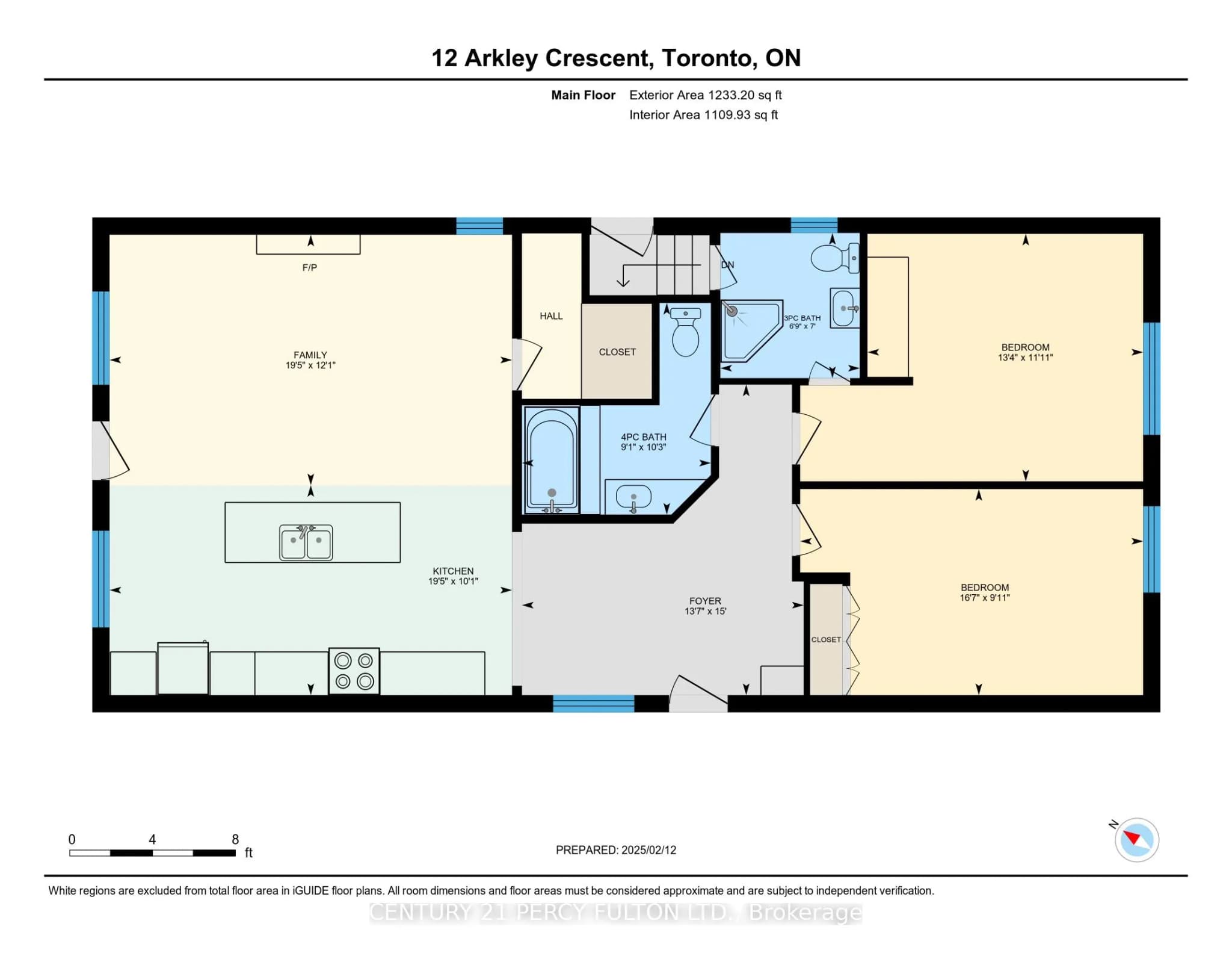 Investment 4 bedroom 1 bathroom at 12 Arkley Crescent in Toronto - MLS# W12010242